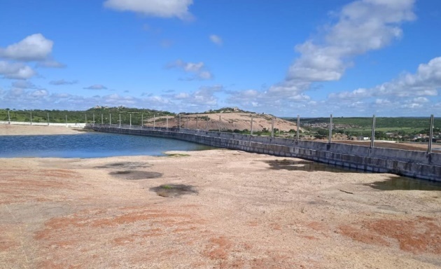 Reservatório localizado no Cajueiro
