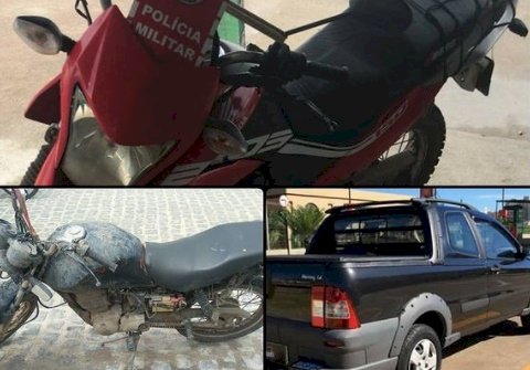 Polícia recupera três veículos, que possuíam restrições de roubo, em menos de 24hrs