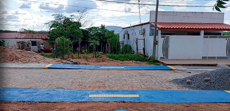 Obra de Pavimentação em Paralelepípedos no Distrito de Prensa