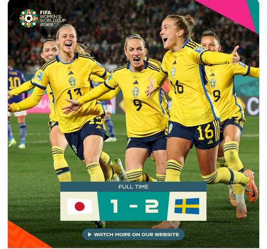 Suécia derrota Japão 
