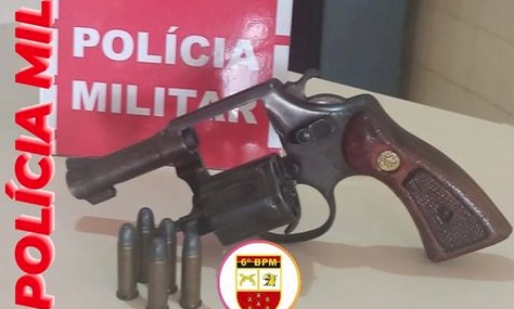Apreensão de arma de fogo pela Polícia Militar
