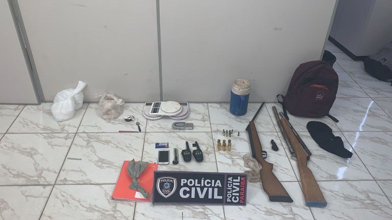 Polícia Civil apreende armas, munições e mais de 2 mil pedras de crack na PB