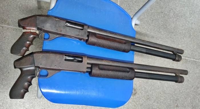 Armas apreendidas pela PRF em Campina Grande