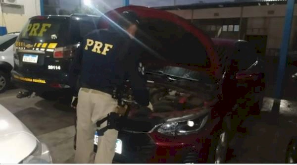 Veículo apreendido pela PRF no Sertão da Paraíba