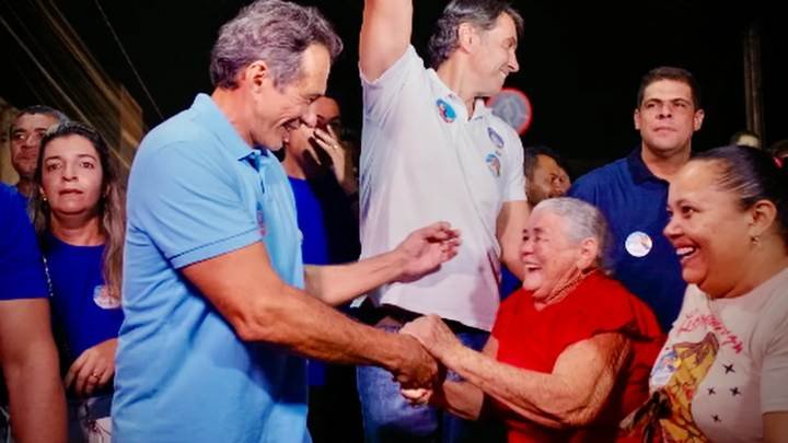 Gilbertão e Andrezão durante campanha em 2024 para prefeito