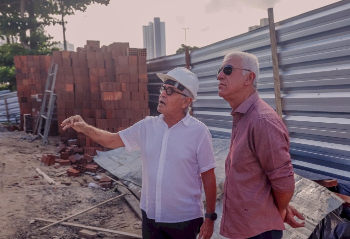 Obras do primeiro Hospital Veterinário de João Pessoa