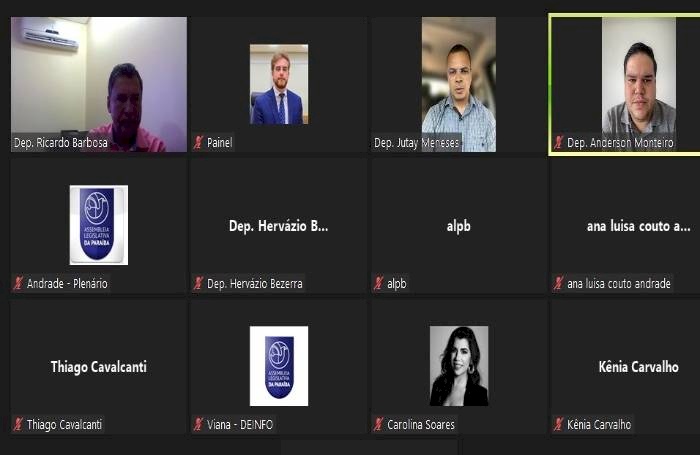 Participaram da reunião da CCJ os deputados Ricardo Barbosa, que preside a Comissão, Anderson Monteiro, Hervázio Bezerra, Jutay Meneses e Wallber Virg
