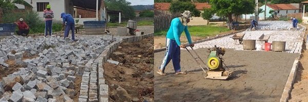 Prefeitura de Vieirópolis calça ruas na comunidade Cachoeira de Cima