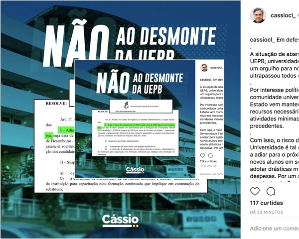 Desmonte da UEPB