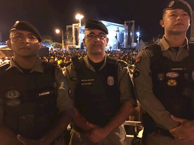 Atuação da Polícia Militar, o Bombeiro Militar nas festividades do Xamegão da Cidade de Cajazeiras