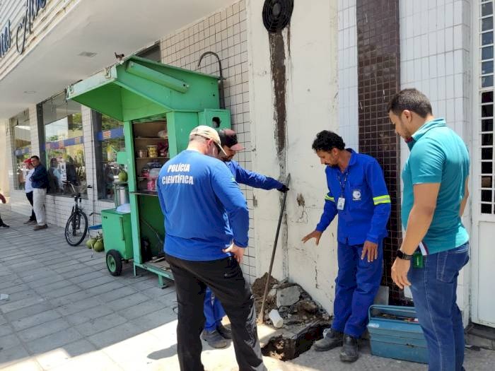Delito de furto de água em um grande condomínio, no Centro da cidade de Patos