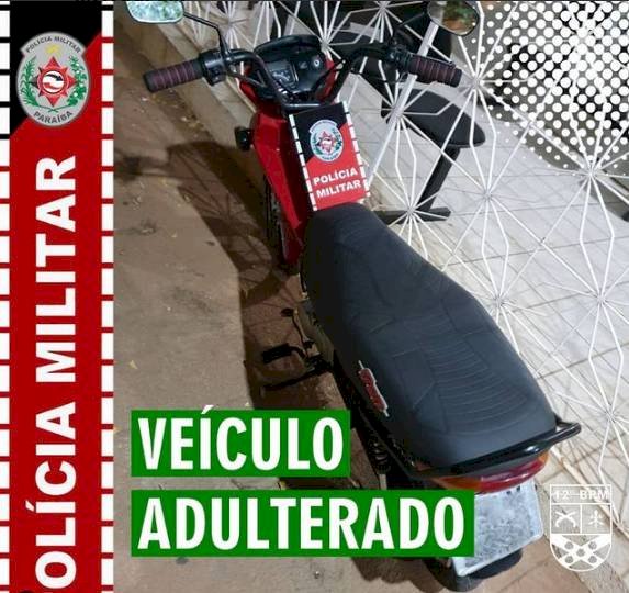 Mulher é levada a DP, após ser flagrada com motocicleta adulterada em Catolé do Rocha