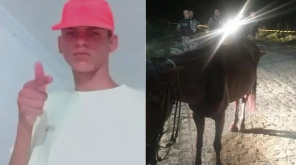 Imagem da vítima de homicídio no município de Patos 