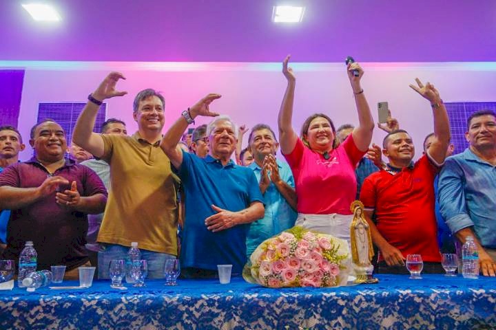 Lideranças no lançamento da pré-candidatura a Prefeita de Cajazeiras, Socorro Delfino