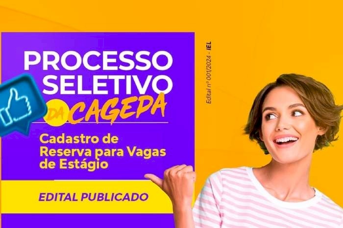 Inscrições do Processo Seletivo para estágio na CAGEPA