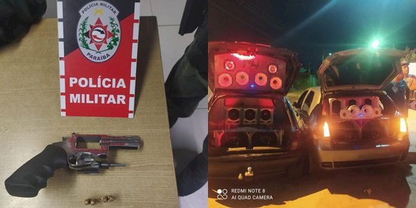 Polícia apreende armas de fogo combate poluição sonora na Paraíba 