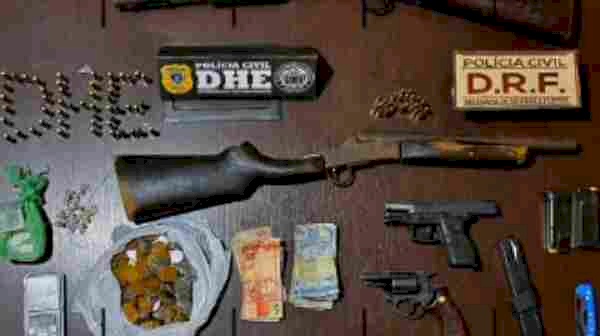 Material ilícito apreendido pela Polícia Civil na cidade de Paraíba