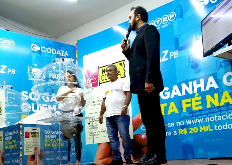 Sorteio do programa Nota Cidadã 