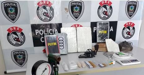 Material ilícito apreendido pela Polícia Civil