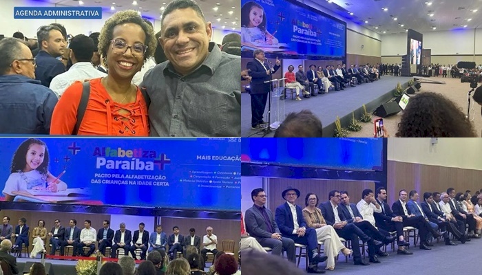 Prefeito de Aparecida, João Neto participa do lançamento do Programa Alfabetiza Mais Paraíba, anunciado pelo Governador João Azevêdo 