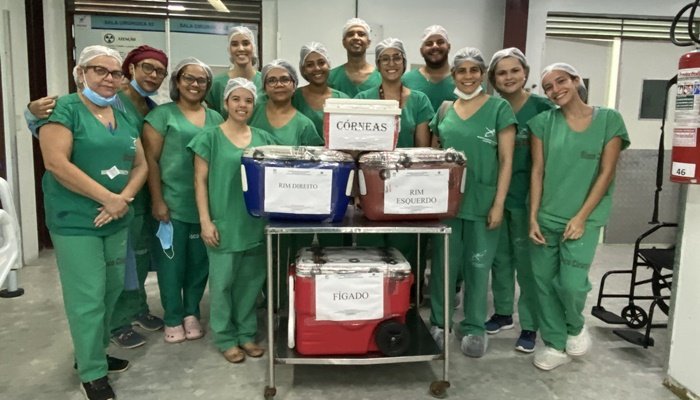 Doação de órgãos registrado pela Central de Transplante 