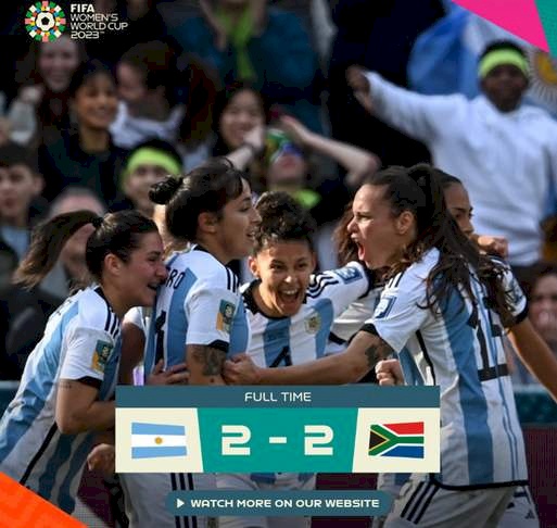 Argentina e África do Sul empatam em jogo movimentado
