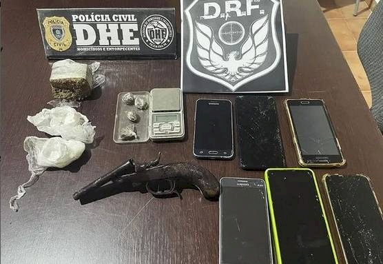 Material ilícito apreendido pela Polícia Civil