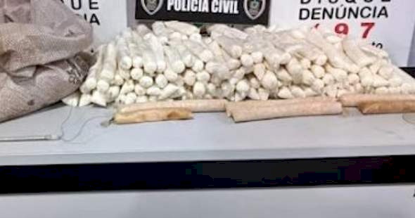 Apreensão de explosivos em mina clandestina