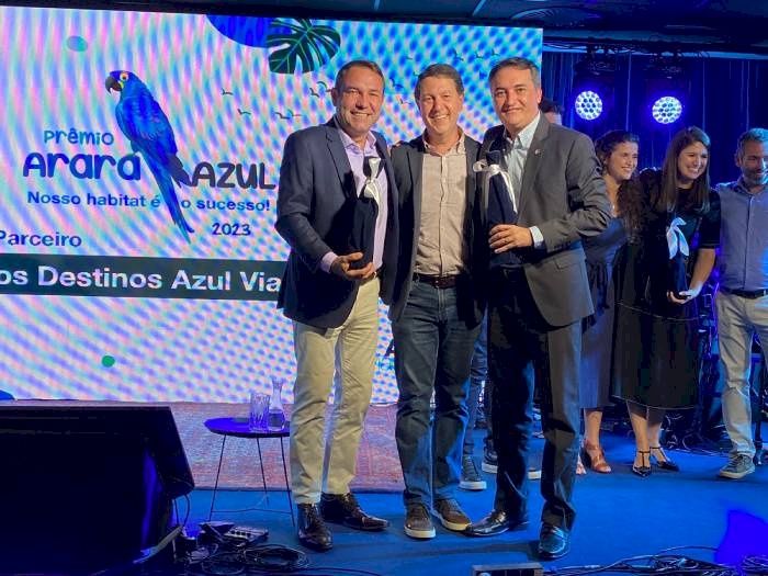 Prêmio da Azul Viagens como destaque nacional em vendas