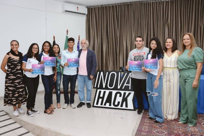 Cerimônia de premiação do Inovahack Cagepa