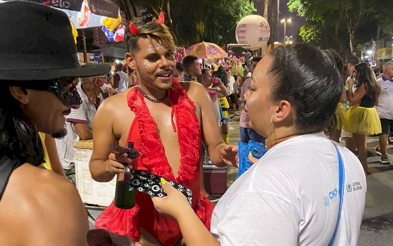 Preservativos distribuidos durante Folia de Rua 