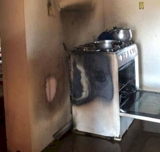 Botijão de gás vaza e princípio de incêndio é registrado em casa, na zona rural de Catolé do Rocha 