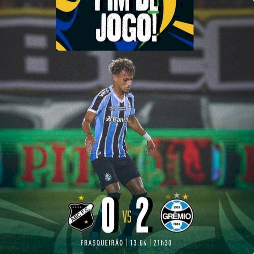 Grêmio supera ABC por 2 a 0 no Frasqueirão