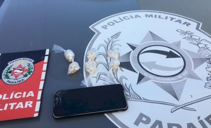 Apreensão de droga pela Polícia Militar, na cidade de Pombal