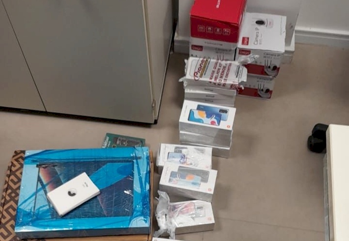Contrabando apreendido no Aeroporto Castro Pinto em João Pessoa