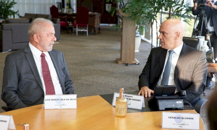 Presidente Lula com o Ministro Alexandre de Morais