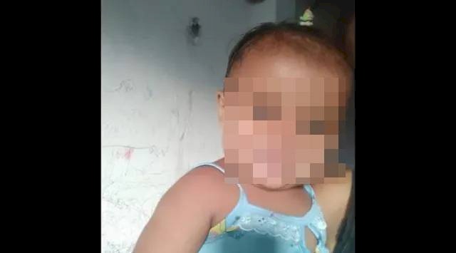 Menina de apenas um ano de vida