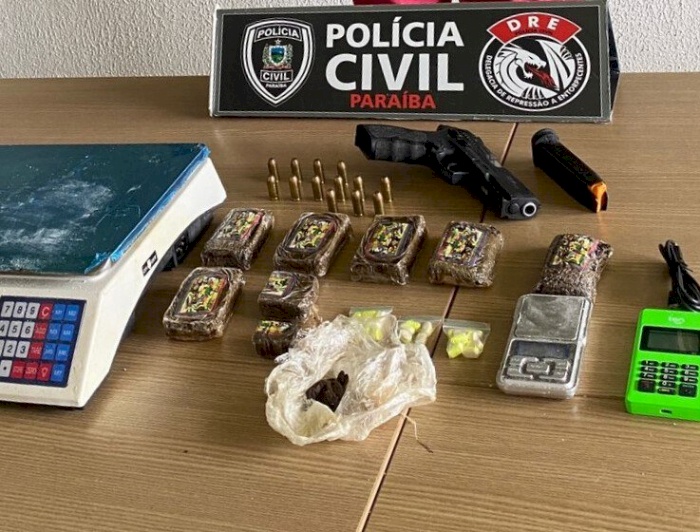 Narcotraficante preso em ação da Polícia Civil na Paraíba