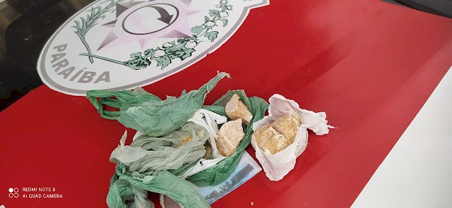 Droga apreendida em ação da Polícia Militar em Bonito de Santa Fé