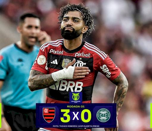 Flamengo estreou no Campeonato Brasileiro da melhor forma possível