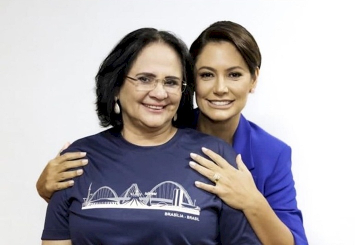 Damares, e Michelle Bolsonaro