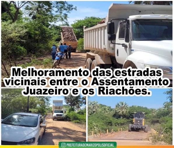 Recuperação de estradas vicinais são realizadas em Marizópolis