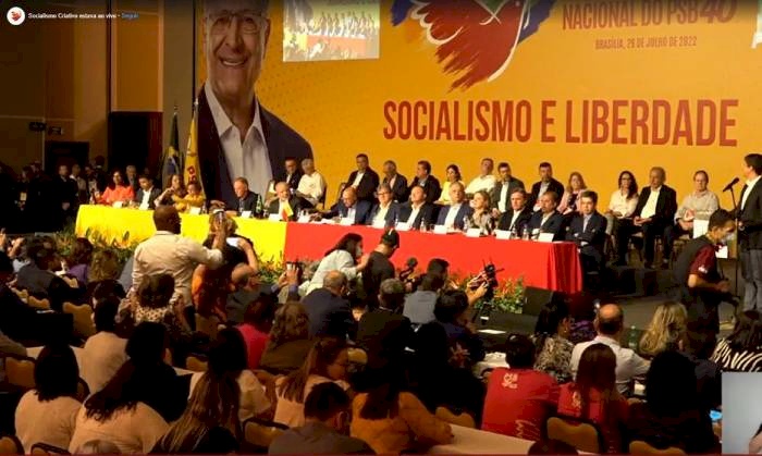 Convenção partidária, realizada em Brasília