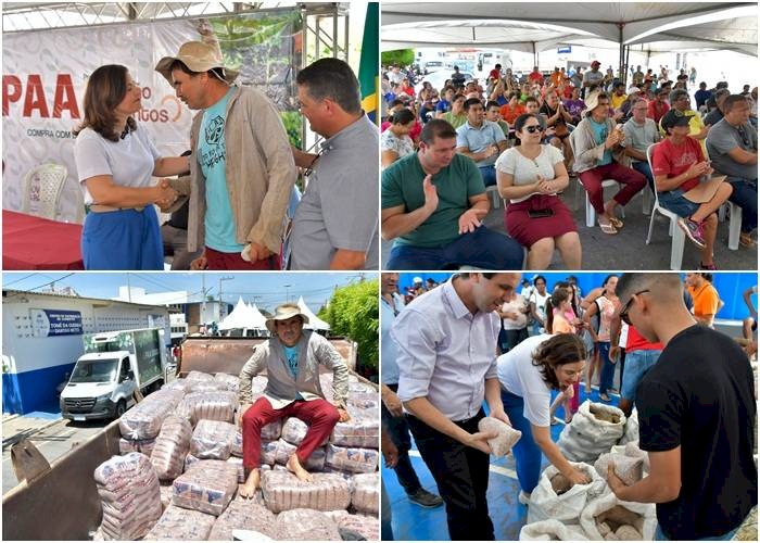 40 toneladas de alimentos para famílias em situação de insegurança alimentar