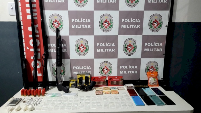Material ilícito apreendido pela Polícia Militar