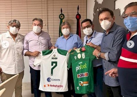Lindolfo consegue parceria da CAGEPA com o Sousa Esporte Clube; João Azevedo assina contrato