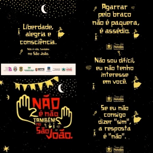 TJPB e Rede de Proteção à Mulher lançam mais uma edição da Campanha “Não é não também no São João”