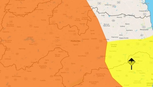 Alertas emitidos pelo inmet
