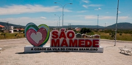 Letreito com o nome São Mamede 