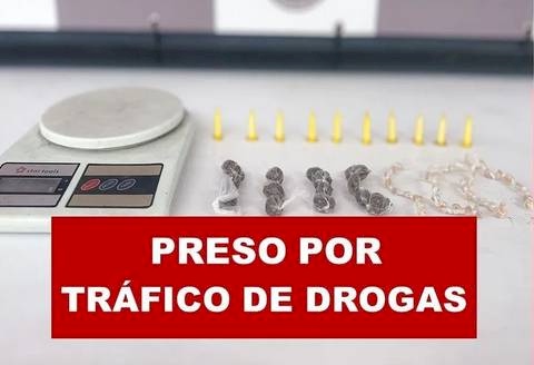 Prisão de indivíduo pelo crime de tráfico de drogas